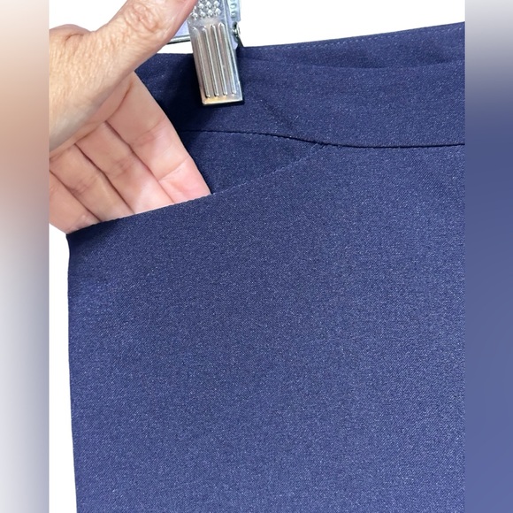 French Connection Women's Minar Pleated Trousers NWT Size 4 Navy Blue - Picture 7 of 16